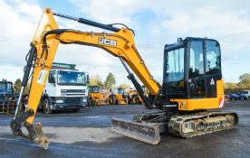 JCB 65R-1 6.5 tonne rubber tracked reduced tail swing mini excavator Year: 2015  S/N: 1914071