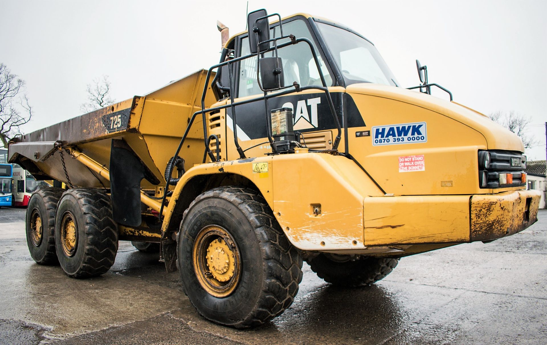 Caterpillar 725 ADT articulated dump truck Year: 2007 S/N:  Recorded Hours: 15,697 CAT 743 - Image 2 of 15