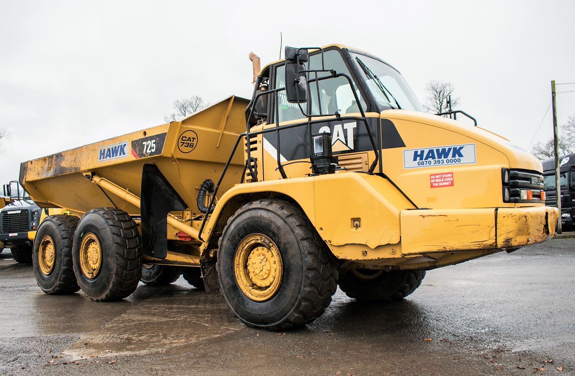 Caterpillar 725 ADT articulated dump truck Year: 2007 S/N: LO1439 Recorded Hours: 14,596 CAT 736 - Image 2 of 15