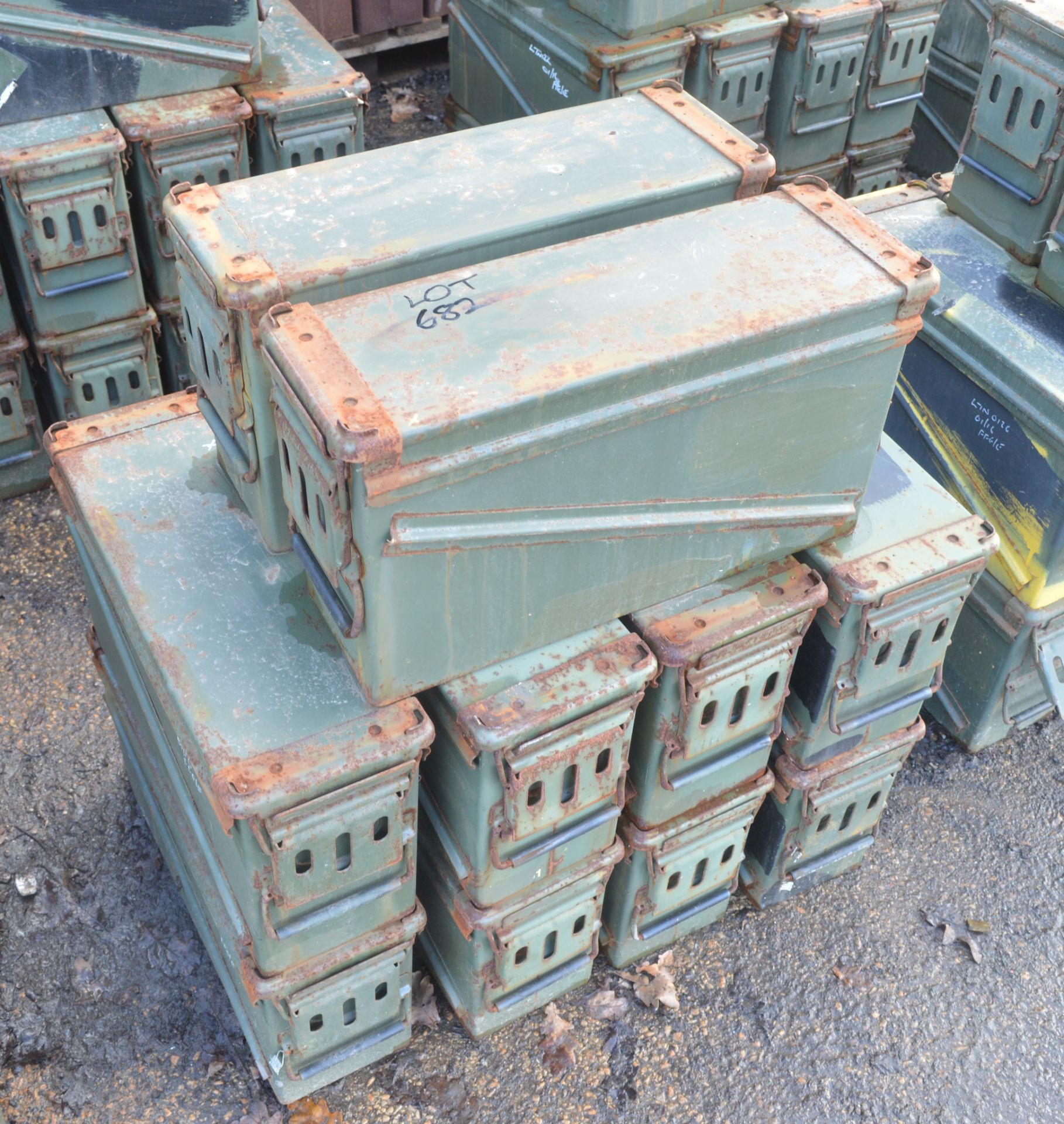 10 - Ex MOD ammunition boxes  (PA 120)