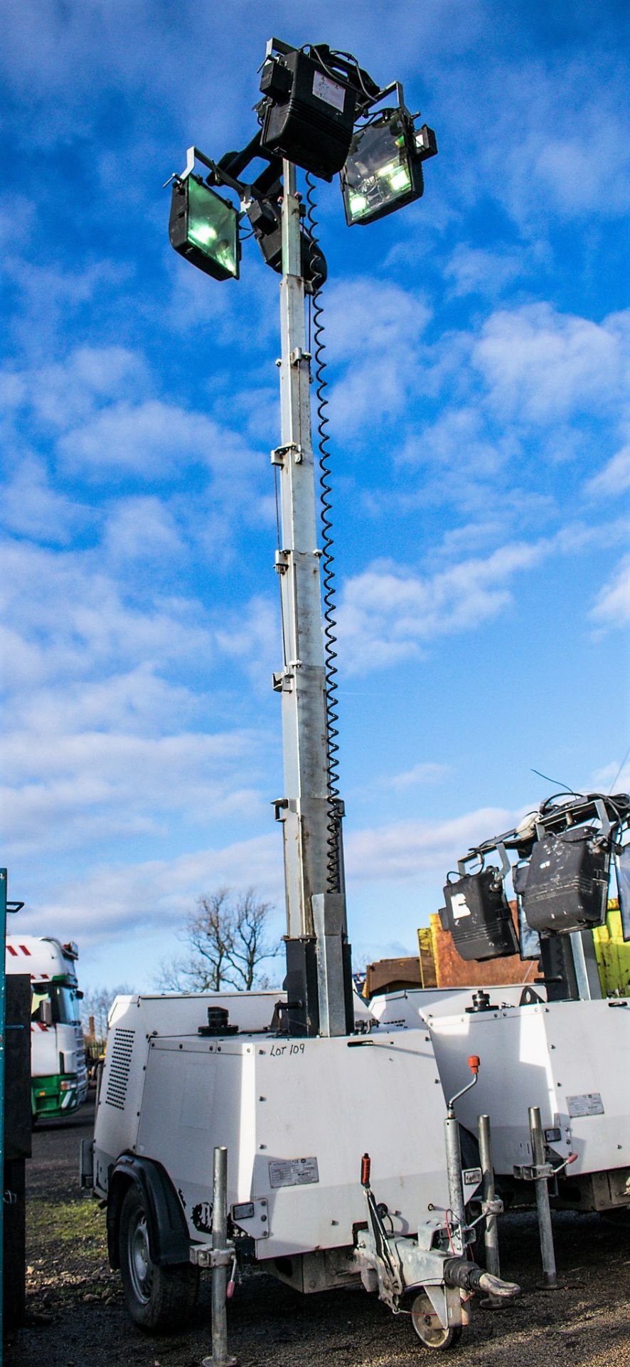 SMC TL-90 diesel driven lighting tower Year: 2012 Recorded Hours: S/N: A380203 - Image 3 of 5