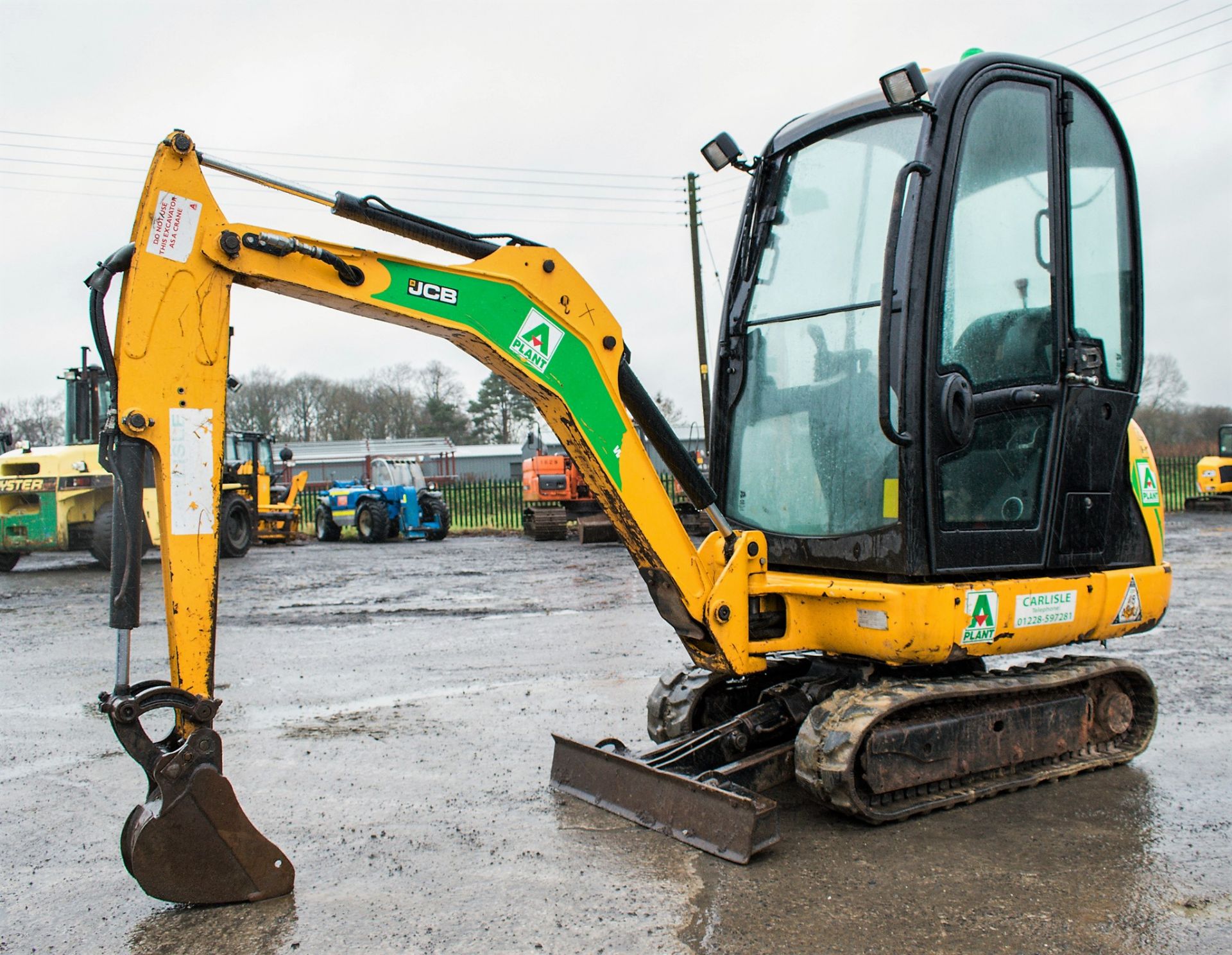 JCB 8016 CTS 1.5 tonne rubber tracked excavator Year: 2013 S/N: 2071412 Recorded Hours: 1551