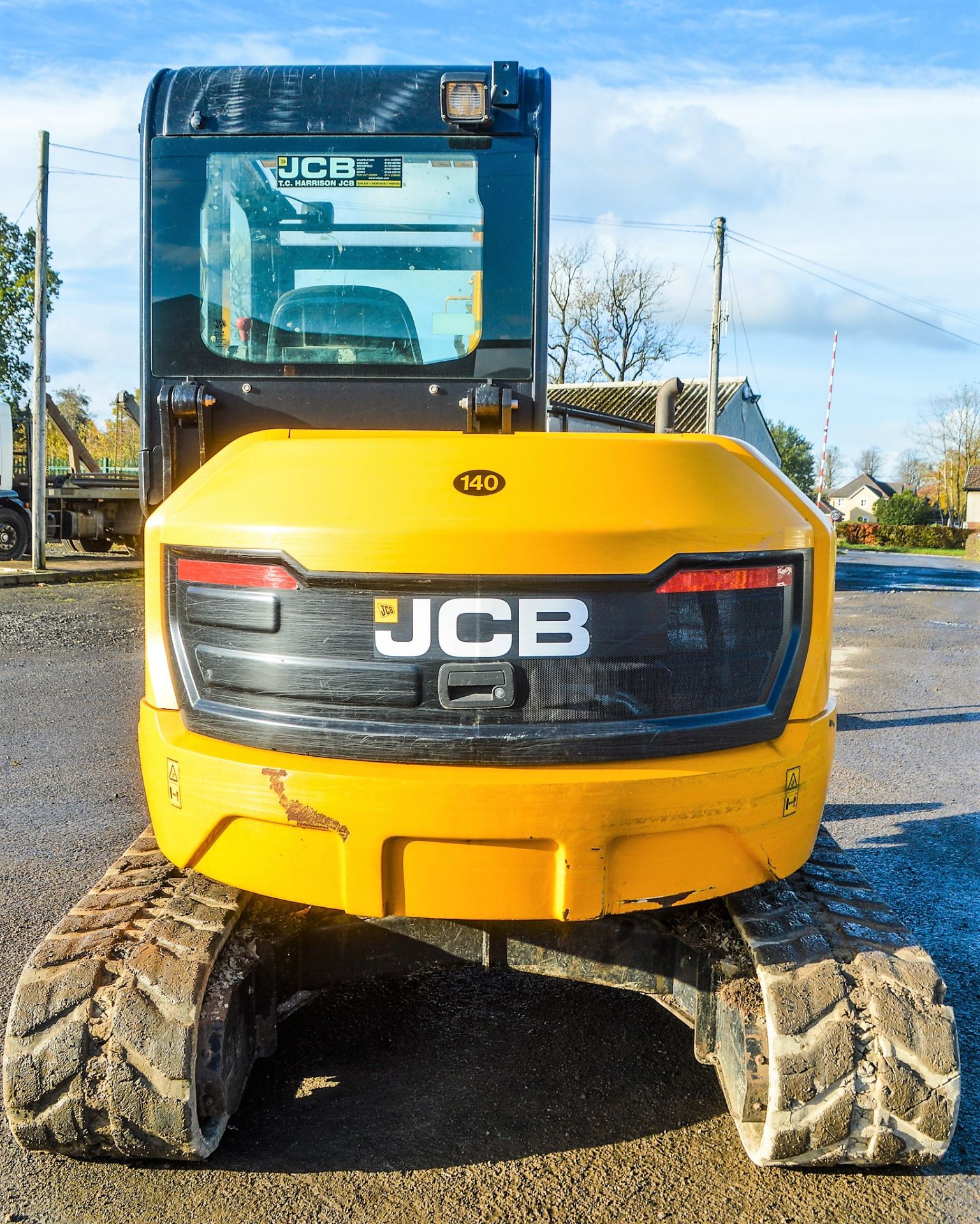 JCB 65R-1 6.5 tonne rubber tracked reduced tail swing mini excavator Year: 2015  S/N: 1913919 Rec - Image 6 of 13