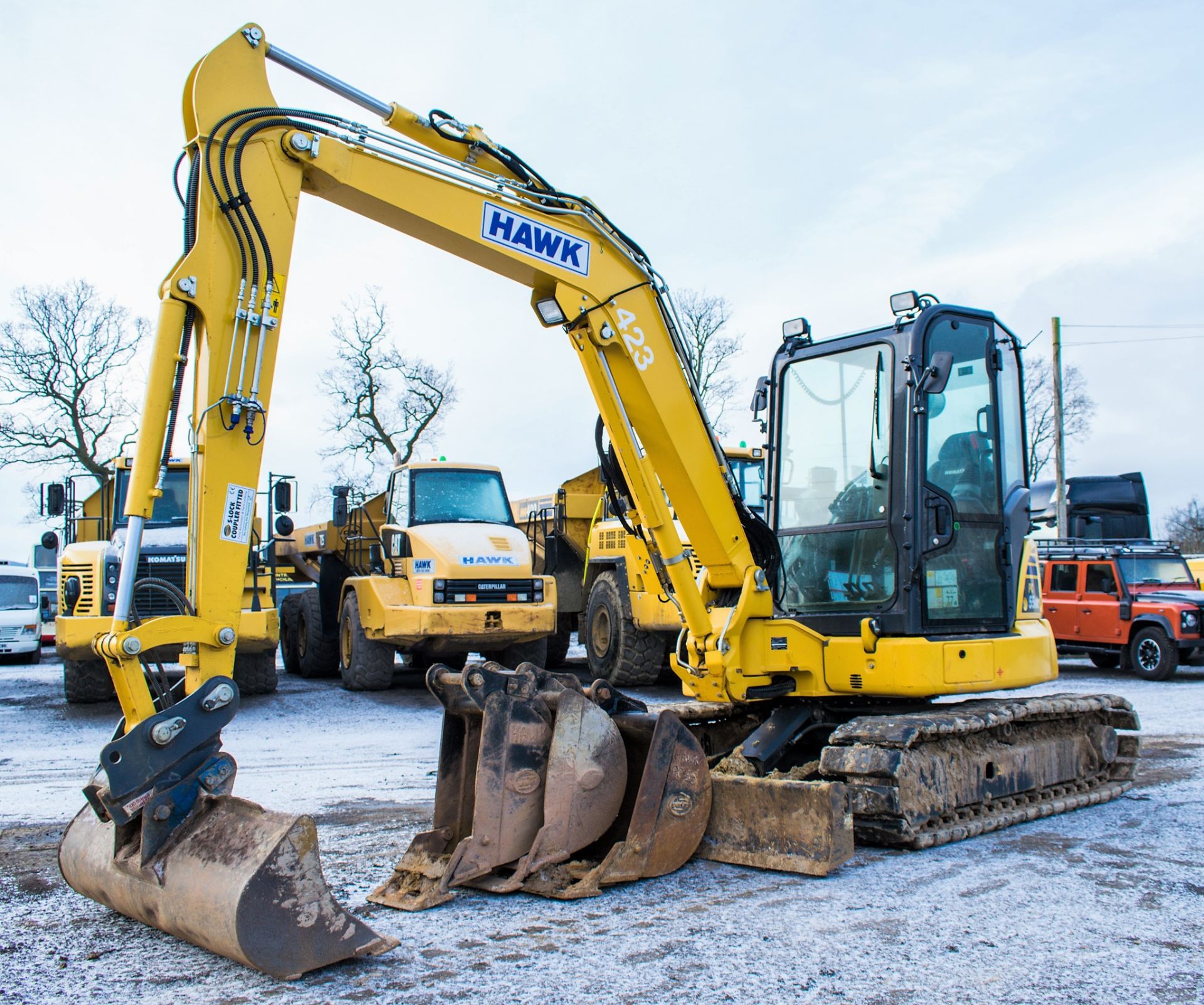 Komatsu PC55MR 5.5 tonne rubber pad excavator Year: 2018 S/N: F60802 Recorded Hours: 187 piped,