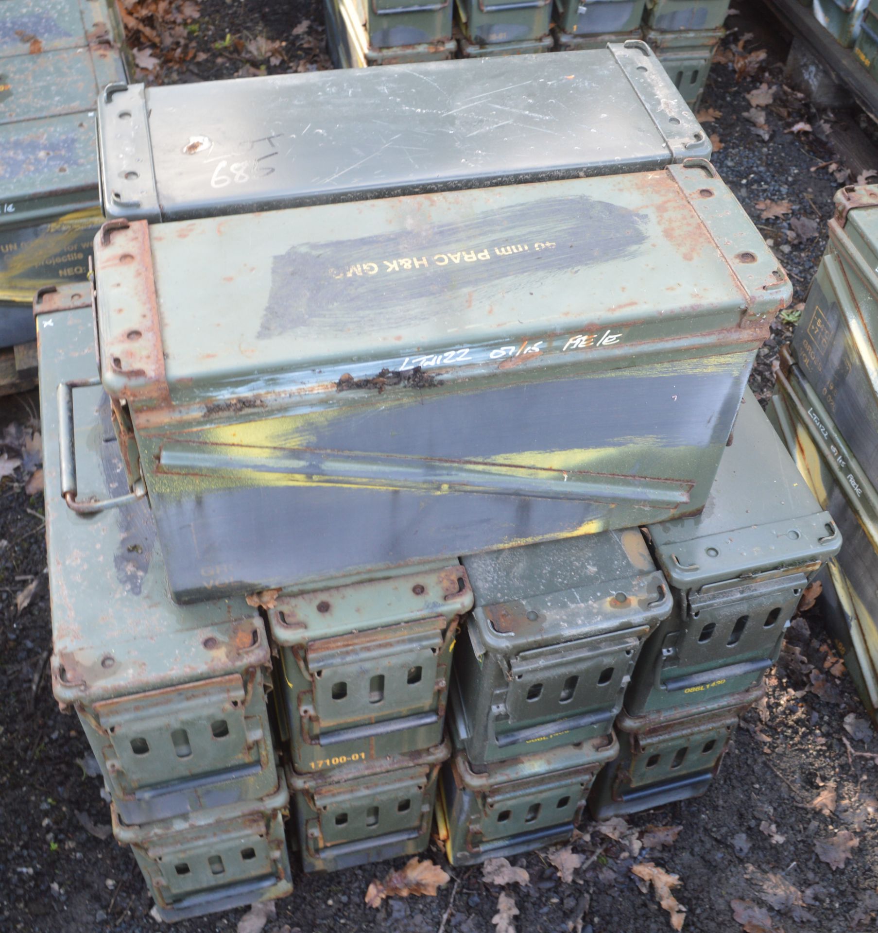 10 - Ex MOD ammunition boxes  (PA 120)