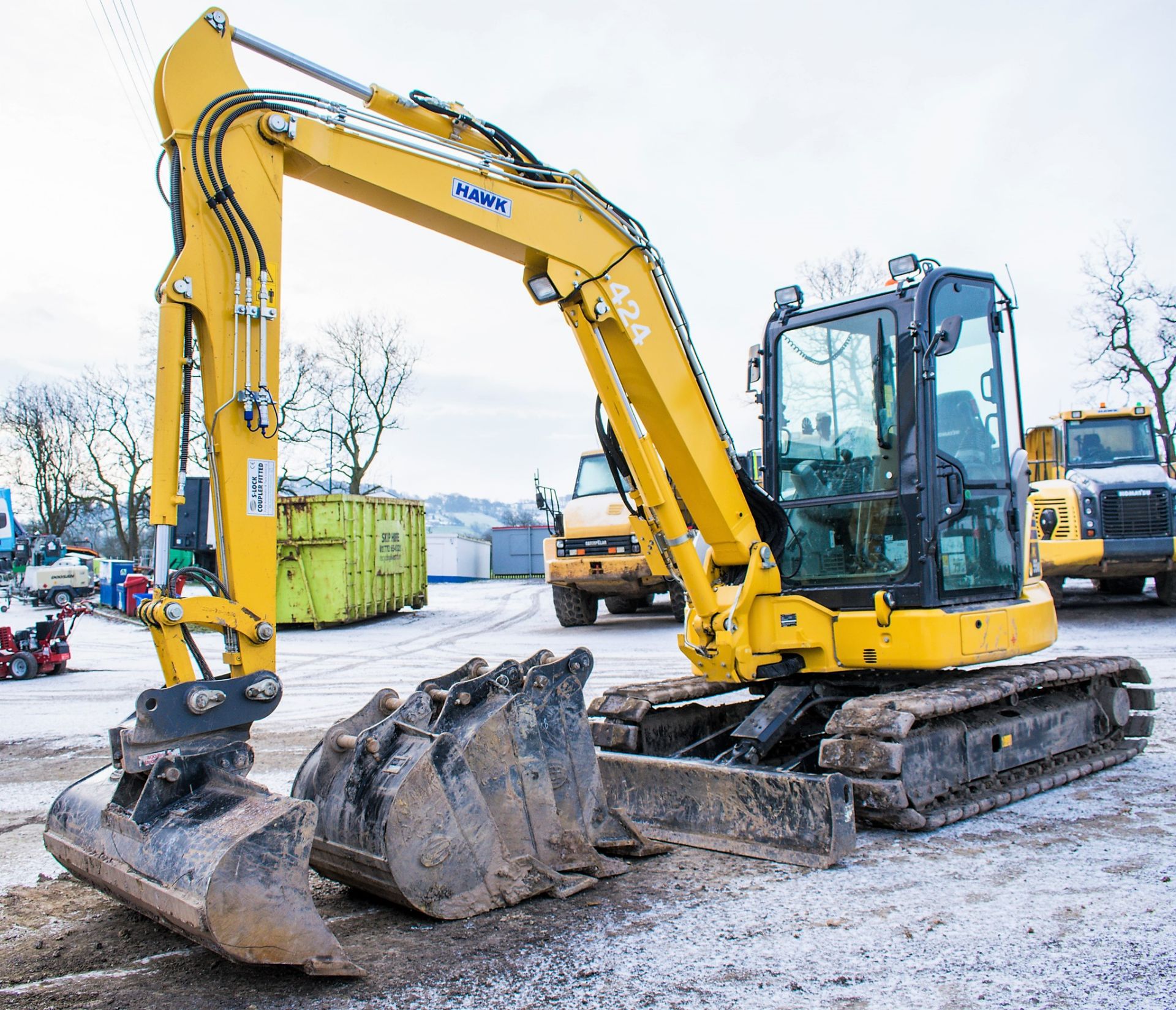 Komatsu PC55MR 5.5 tonne rubber pad excavator Year: 2018 S/N: F60803 Recorded Hours: 226 piped,