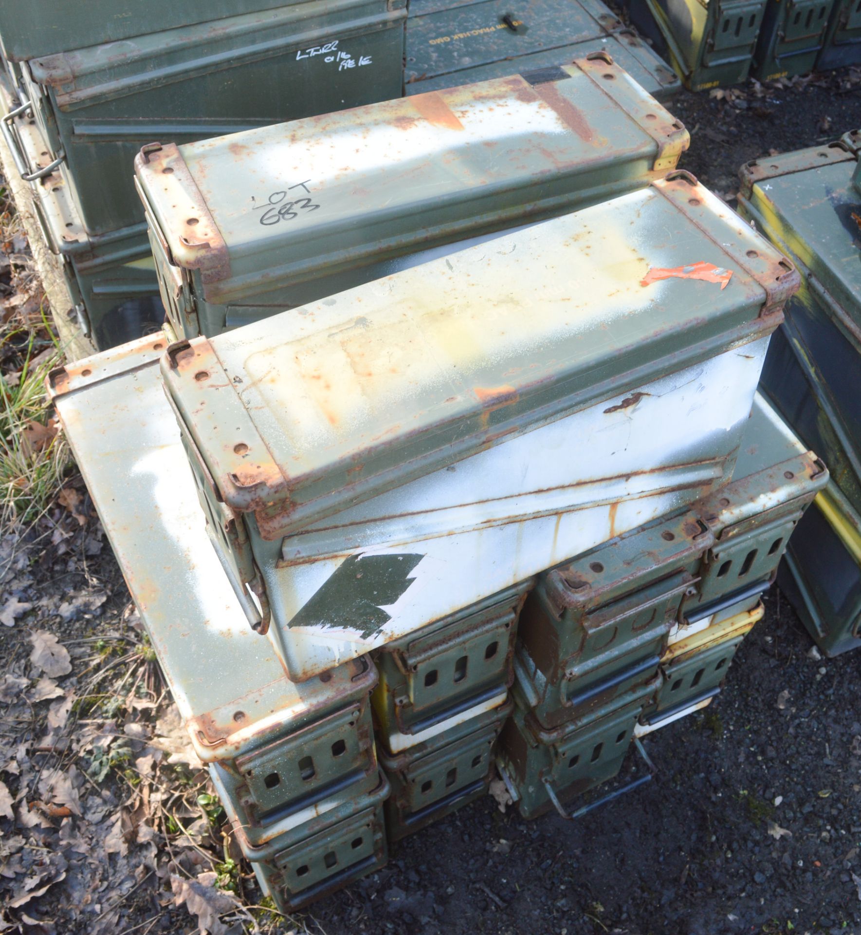 10 - Ex MOD ammunition boxes  (PA 120)