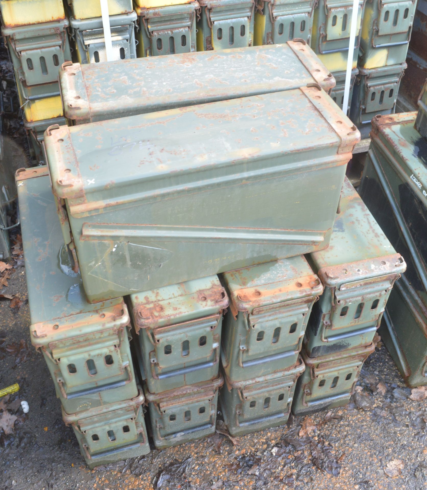 10 - Ex MOD ammunition boxes  (PA 120)