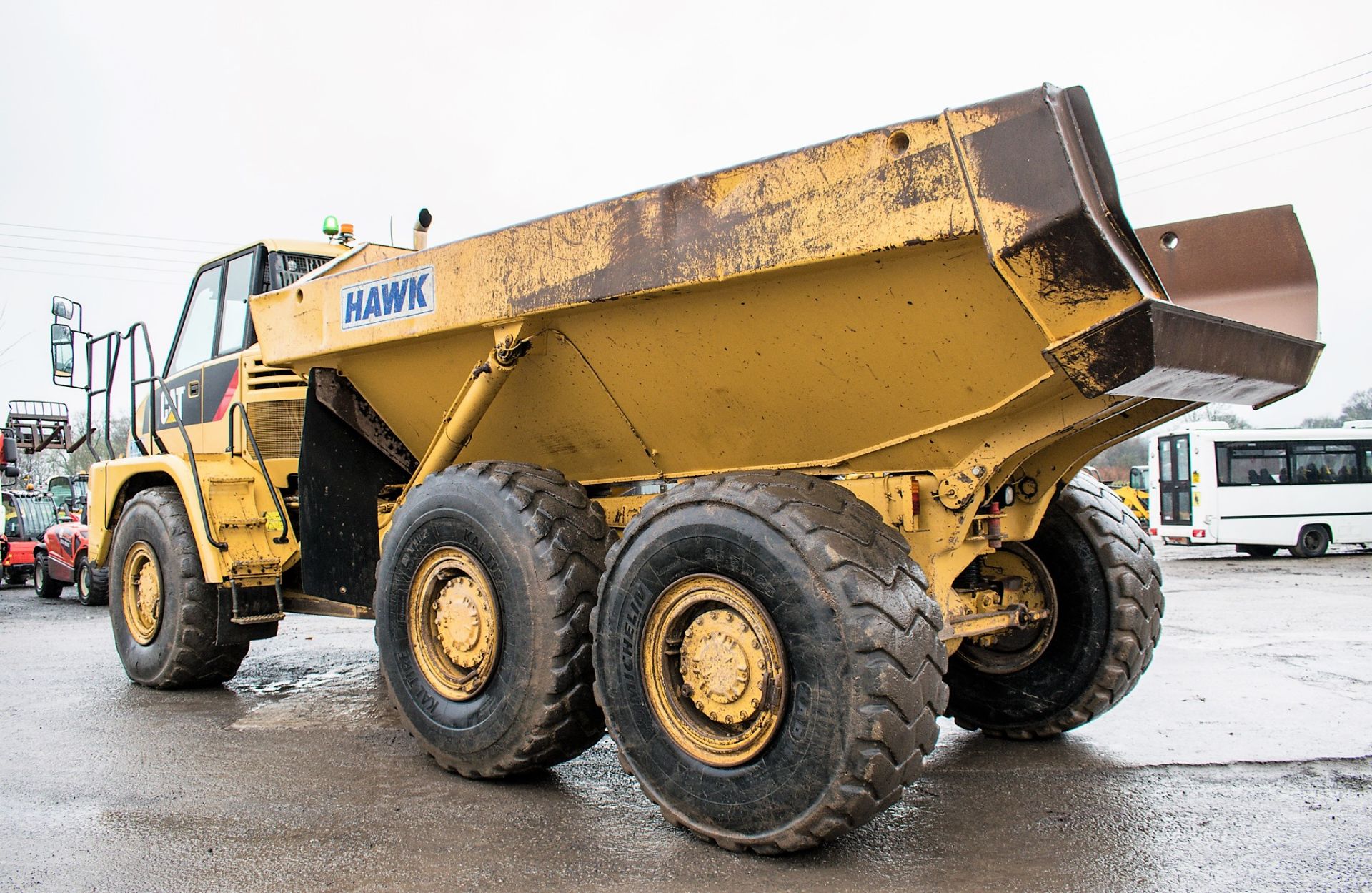 Caterpillar 725 ADT articulated dump truck Year: 2007 S/N: LO1439 Recorded Hours: 14,596 CAT 736 - Image 3 of 15