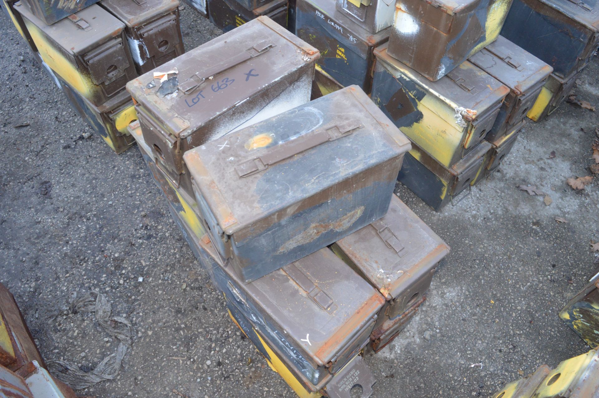 10 - Ex MOD ammunition boxes  (Brown)