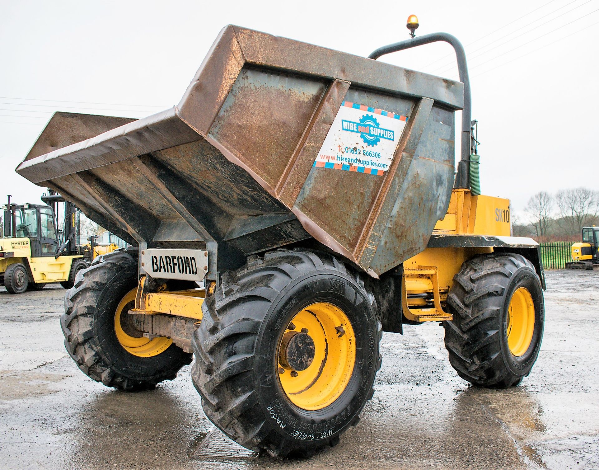 Barford SK10 10 tonne straight skip dumper Year: 2008 S/N: SK10683/SKDWD036 Recorded Hours: 2486