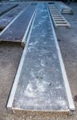 Aluminium staging board Approximately 18 ft long A624203