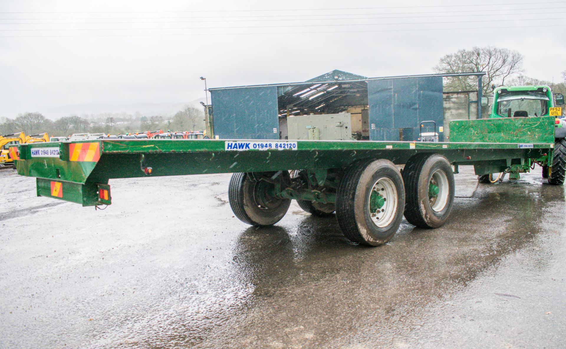 Bailey 18 tonne tandem axle flat bed trailer Year: 2015 S/N: 1357.14T Bed Size: 32ft x 8ft - Image 3 of 8