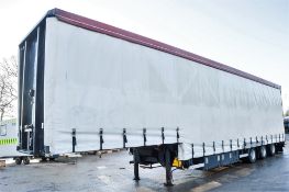 Kel-Berg 13.6 metre step frame tri axle twin hydraulic deck covered car transporter trailer Year: