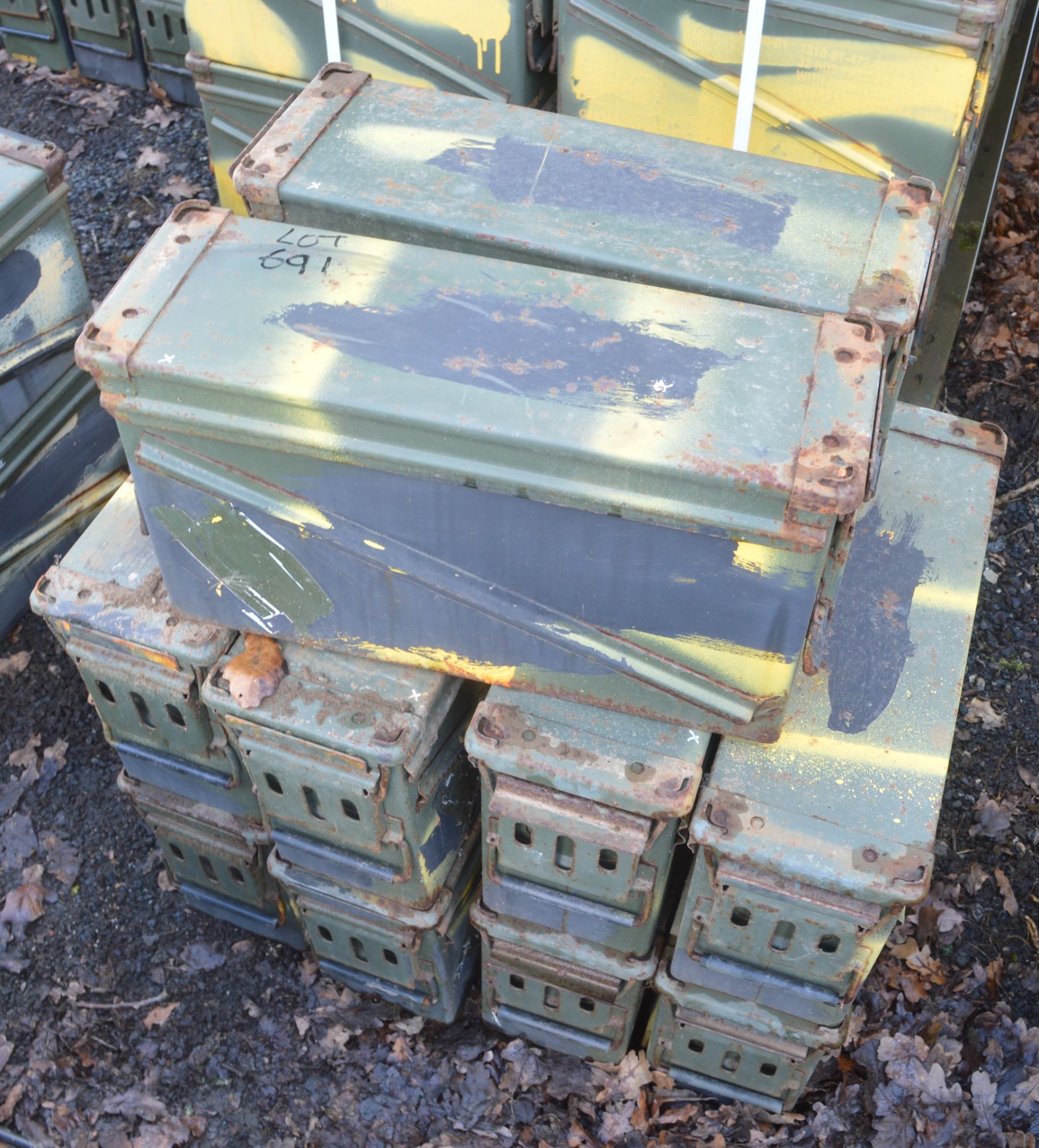 10 - Ex MOD ammunition boxes  (PA 120)