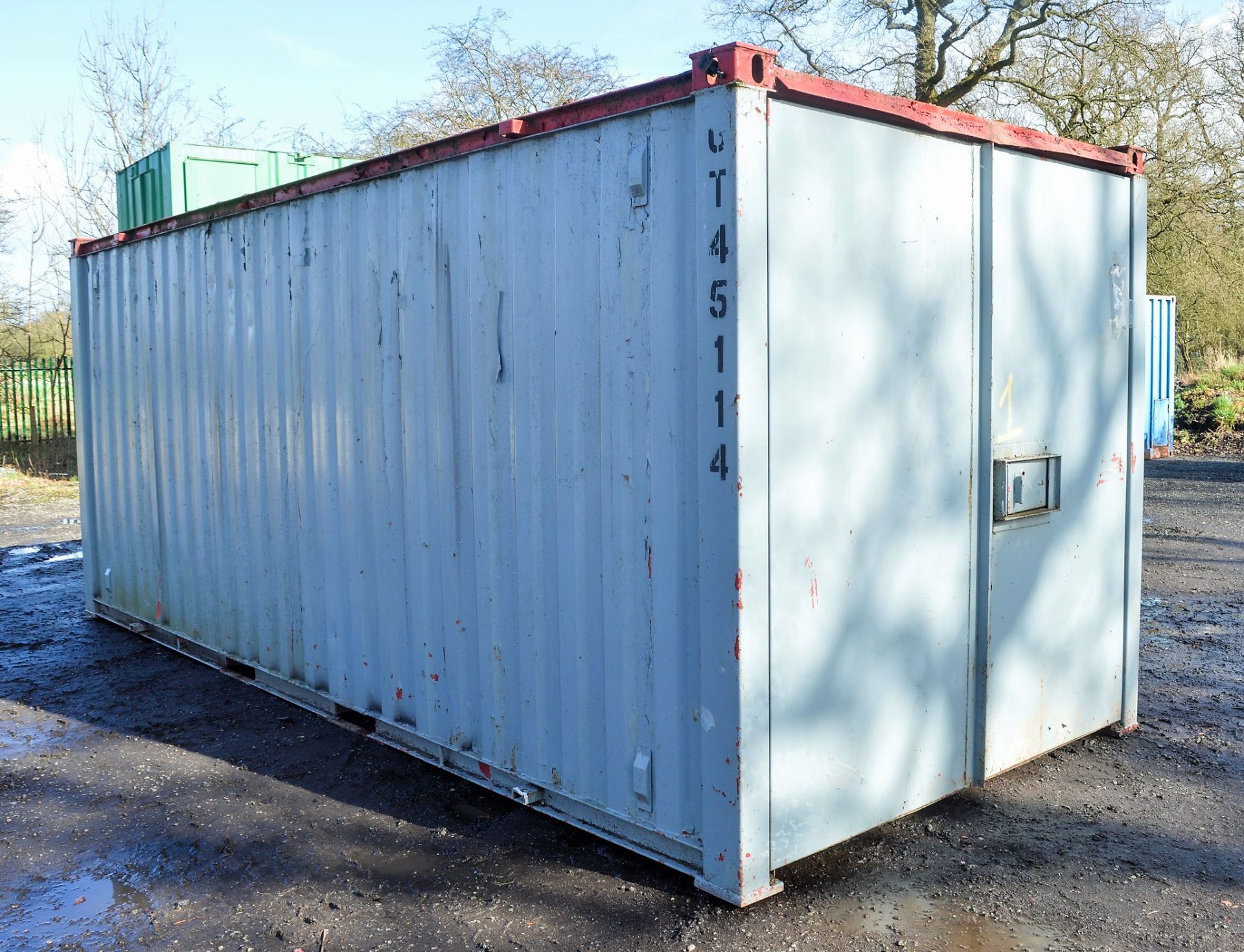 20 ft x 8 ft steel store site unit c/w keys GT45114 - Image 2 of 6