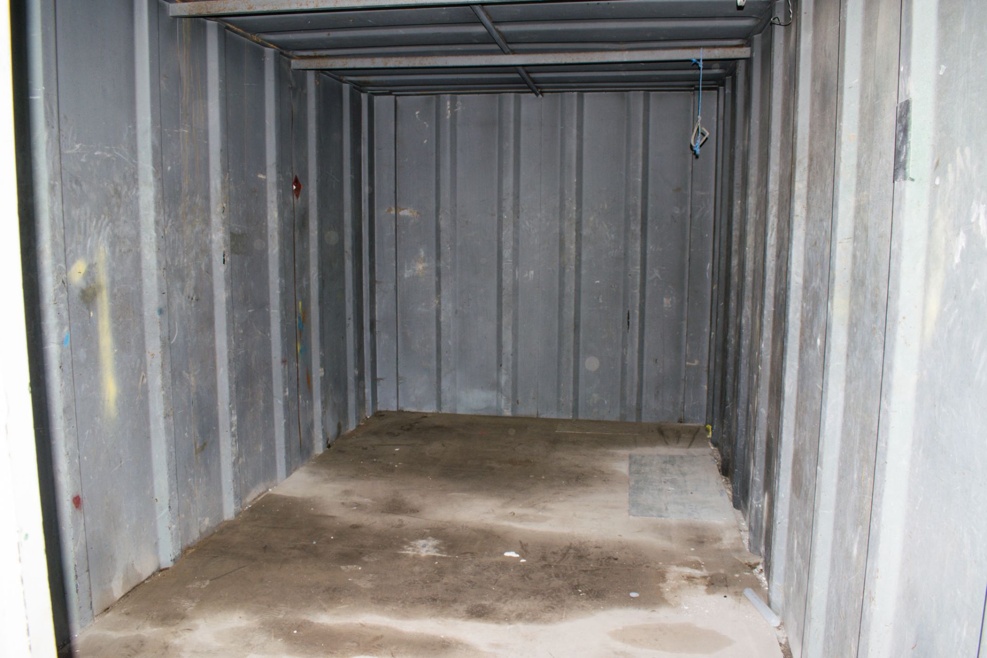 16 ft x 9 ft steel store site unit c/w keys STBT - Image 5 of 5