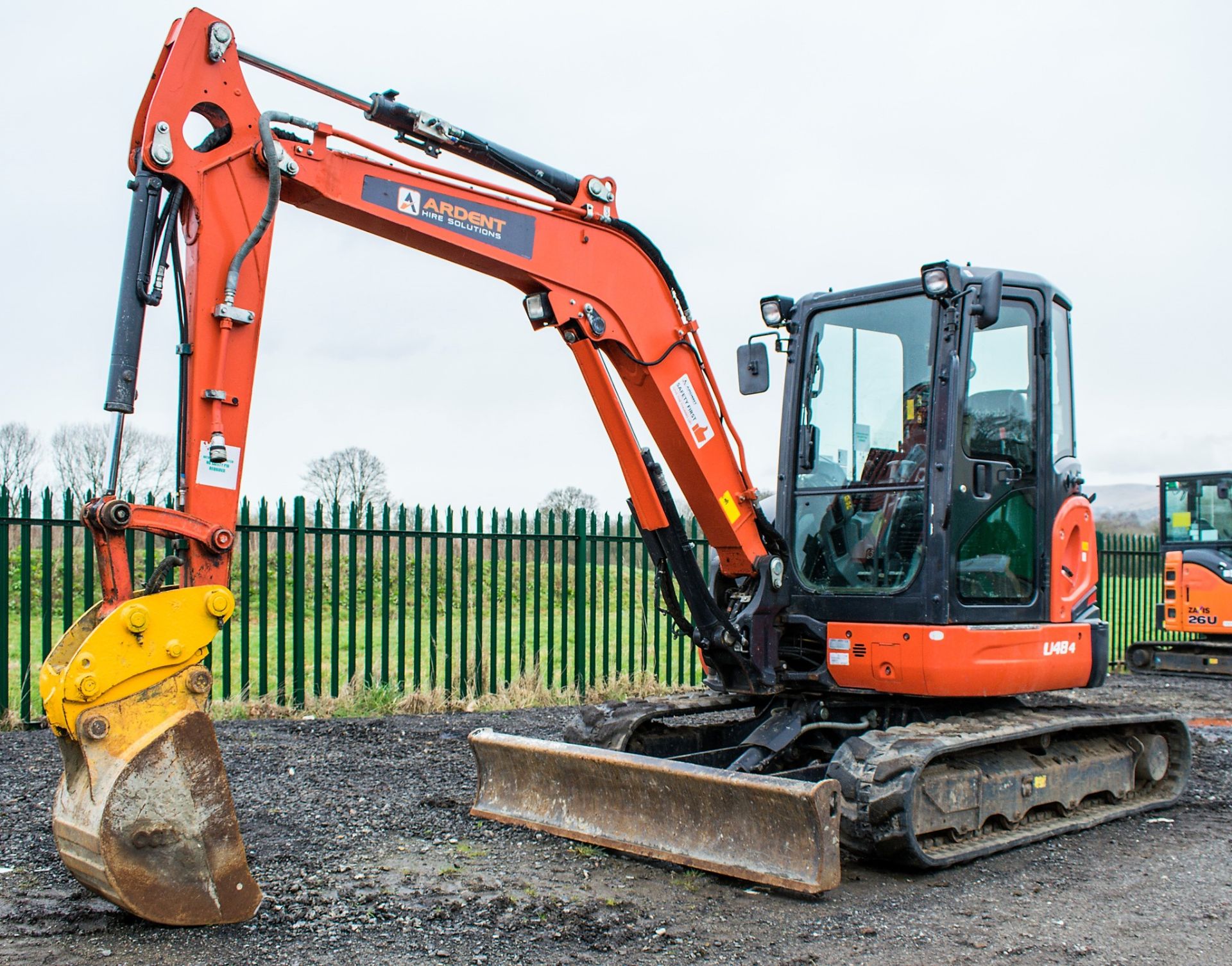 Kubota U48-4 4.8 tonne rubber tracked midi excavator Year: 2015 S/N: 53101 Recorded Hours: 1876