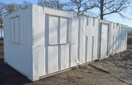 32 ft x 10 ft steel anti vandal site office unit  c/w keys in office  A518977