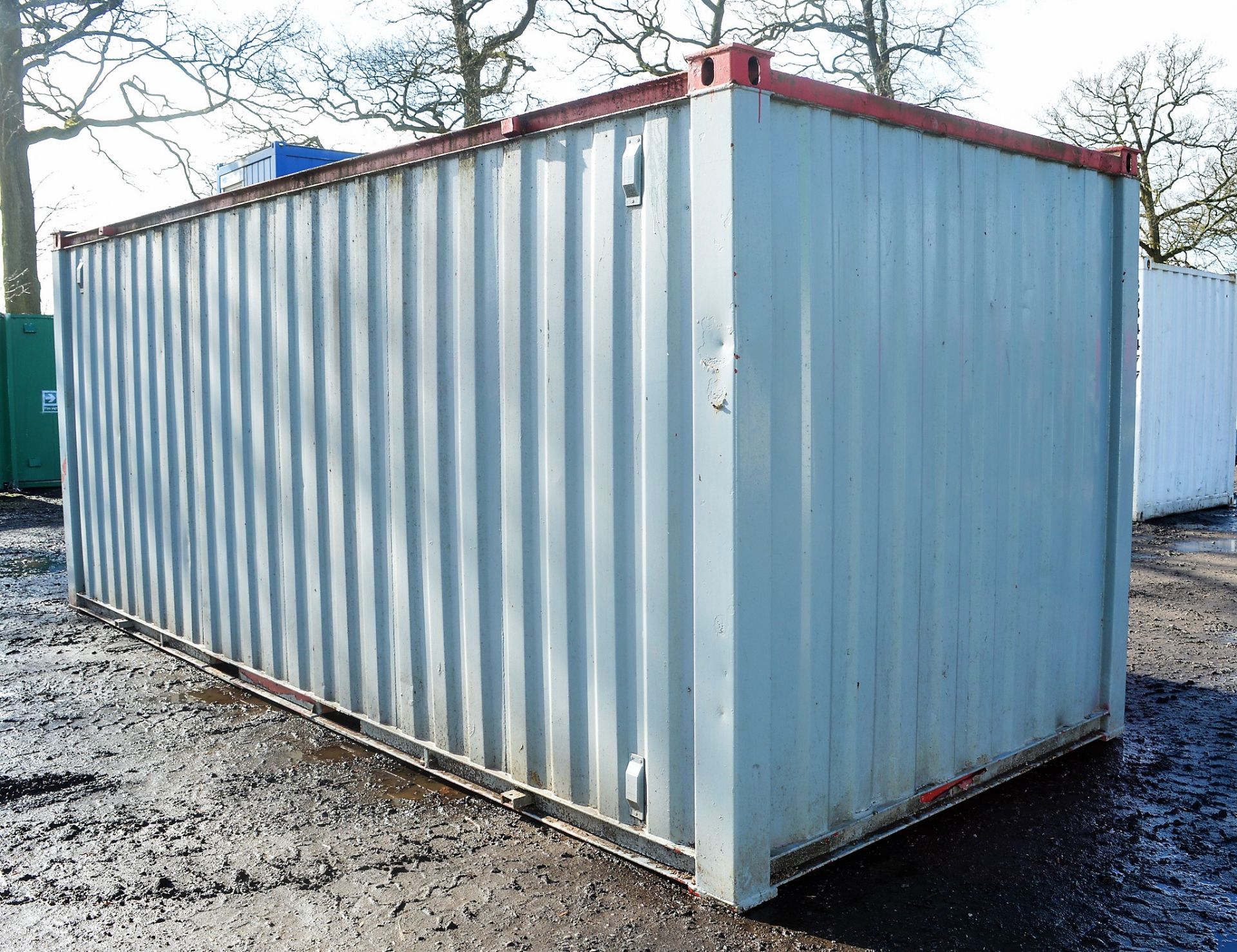 20 ft x 8 ft steel store site unit c/w keys GT45114 - Image 3 of 6