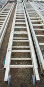 2 stage aluminium extending ladder 3353048