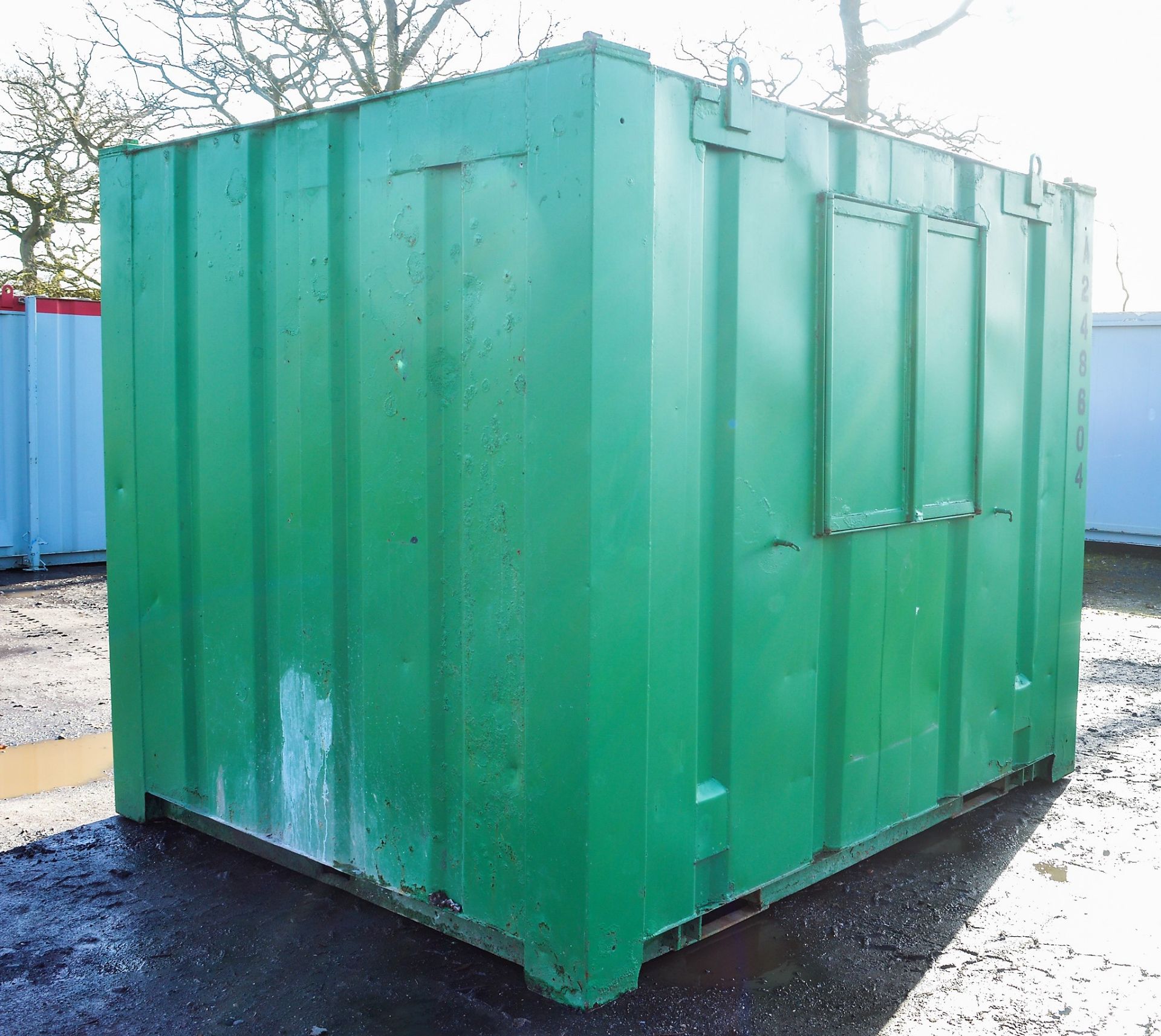 10 ft x 8 ft steel anti vandal office site unit A248604 - Image 3 of 6
