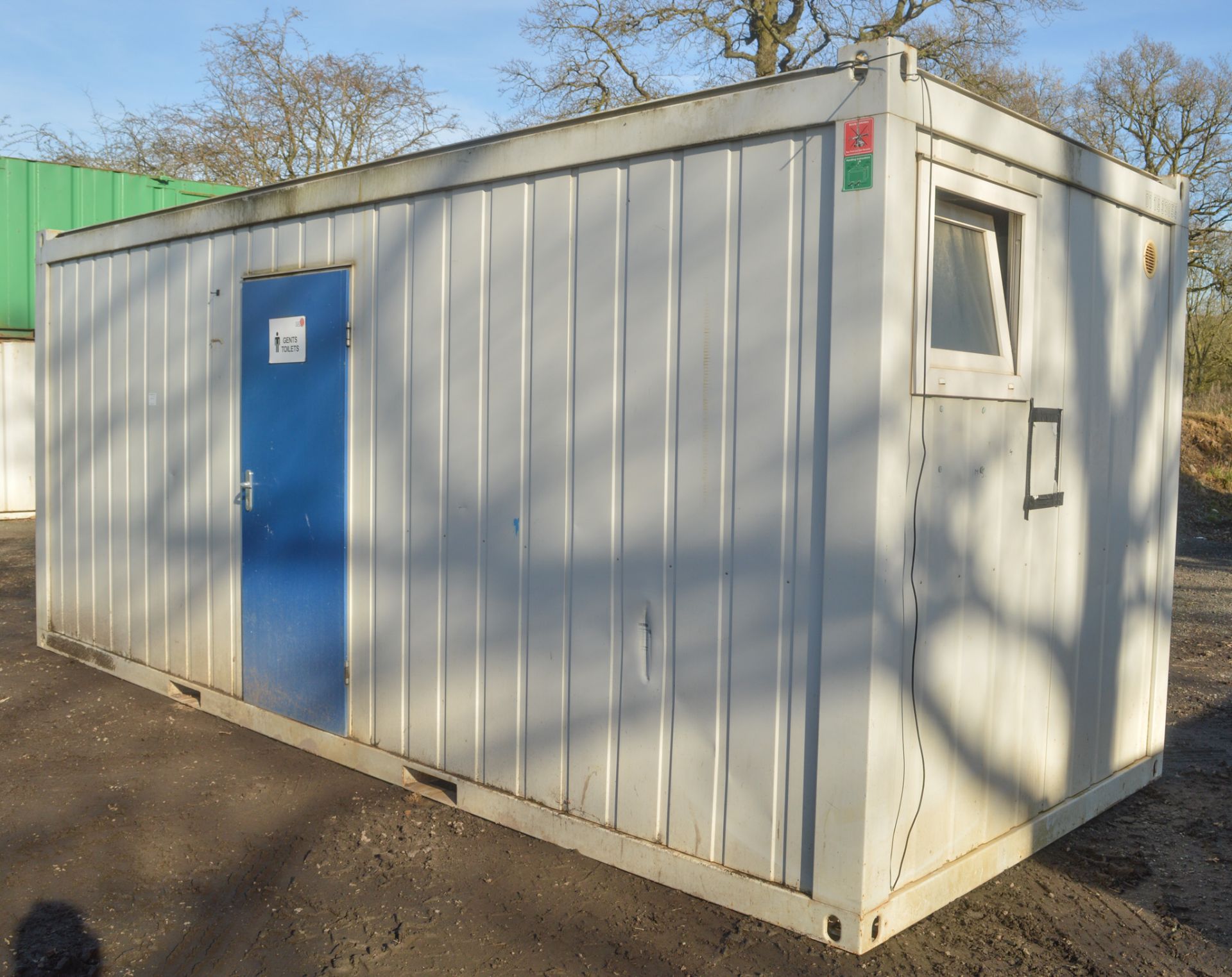 20 ft x 8 ft steel anti vandal toilet block unit  c/w keys - Image 2 of 6