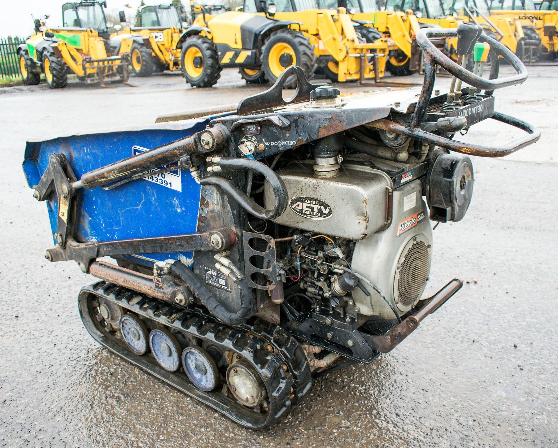 TCP HT-500 diesel driven walk behind rubber tracked dumper Year: 2008 S/N: 1526 - Image 3 of 9