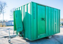 12 ft x 8 ft mobile anti vandal welfare site unit Comprising of: canteen area, toilet & generator