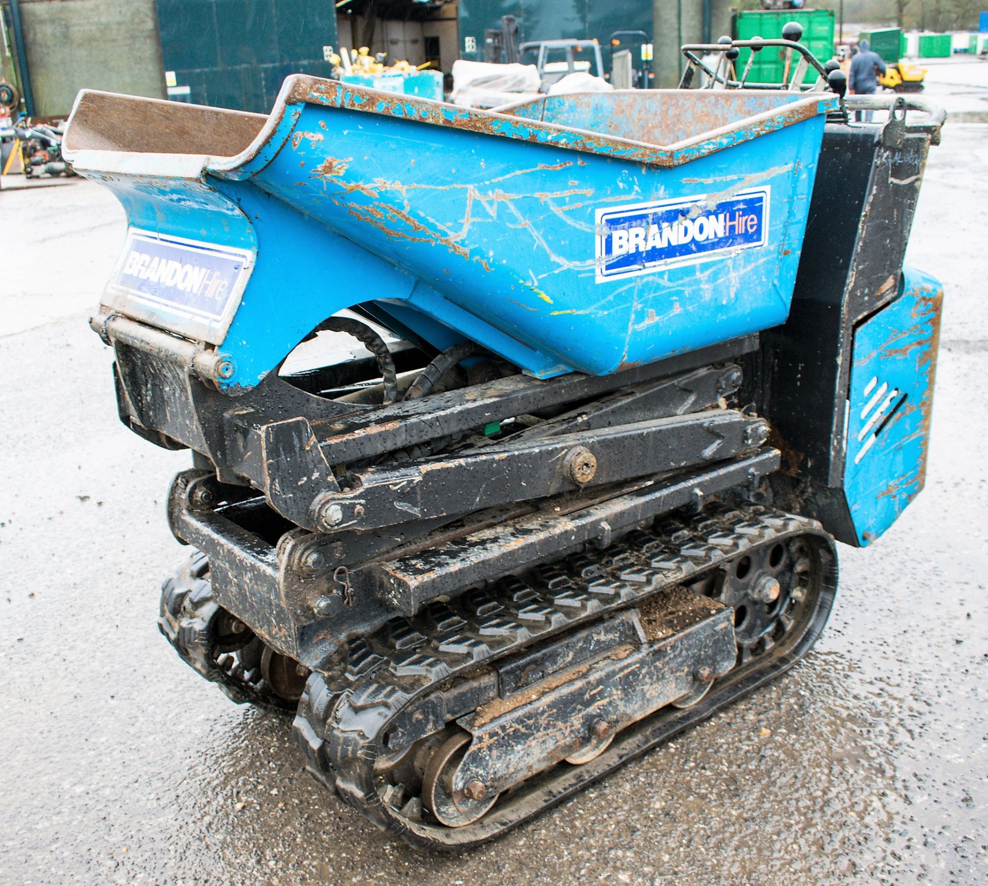 Messersi TCH-07D diesel driven walk behind rubber tracked dumper Year: 2010 S/N: 964