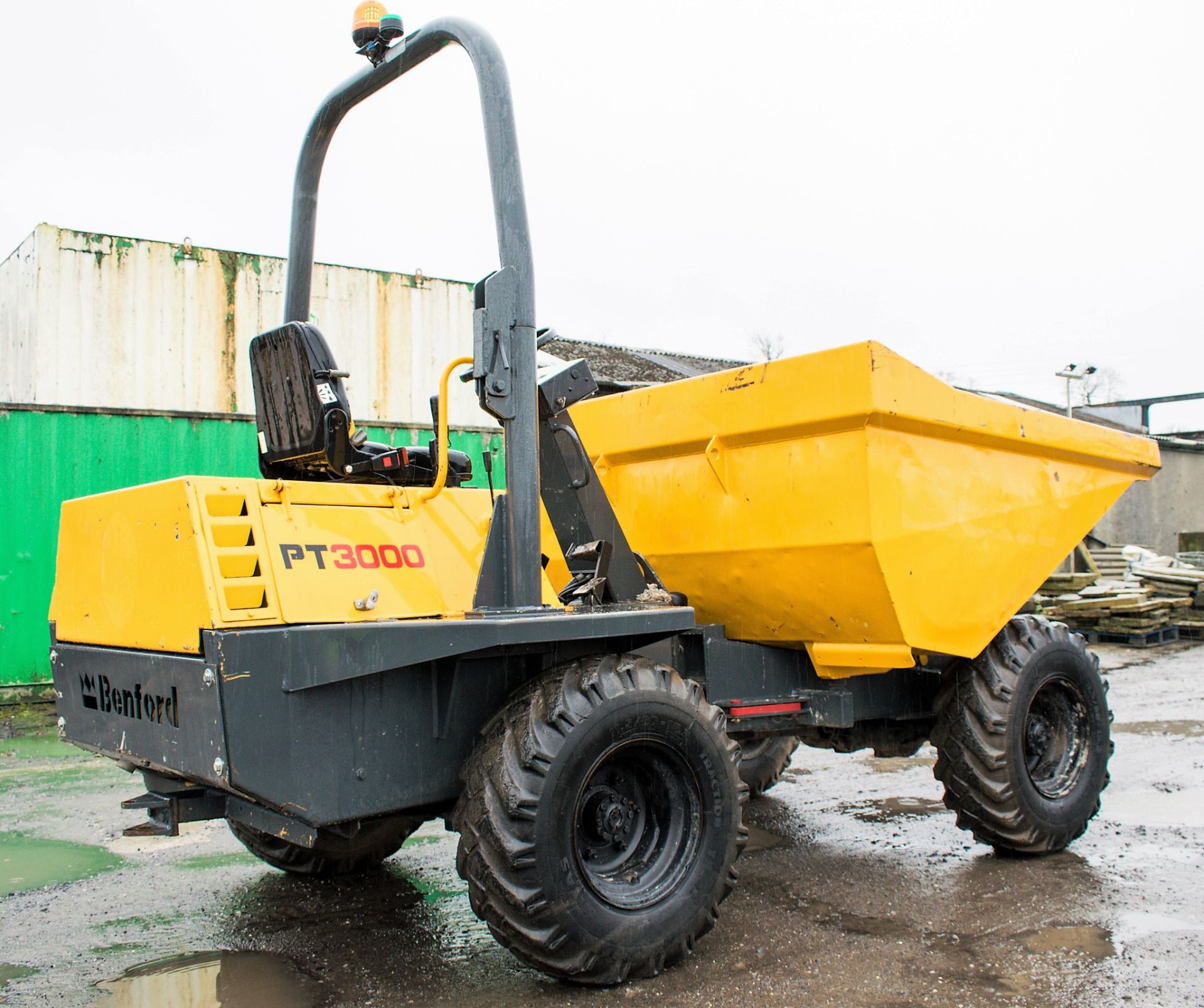 Benford Terex PT3000 3 tonne straight skip dumper Year: 2004 S/N: E405AR171 Recorded Hours: Not - Image 4 of 12