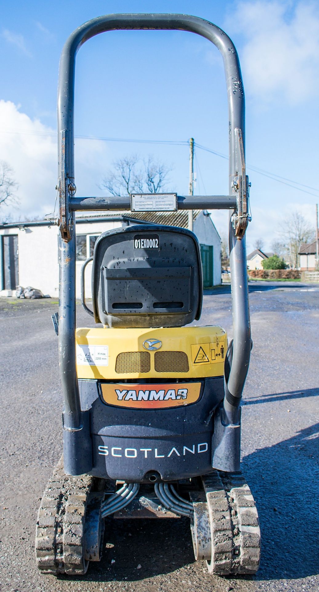 Yanmar SV08 0.8 tonne rubber tracked micro excavator Year: 2015 S/N: 19307 Recorded Hours: 736 - Image 6 of 13