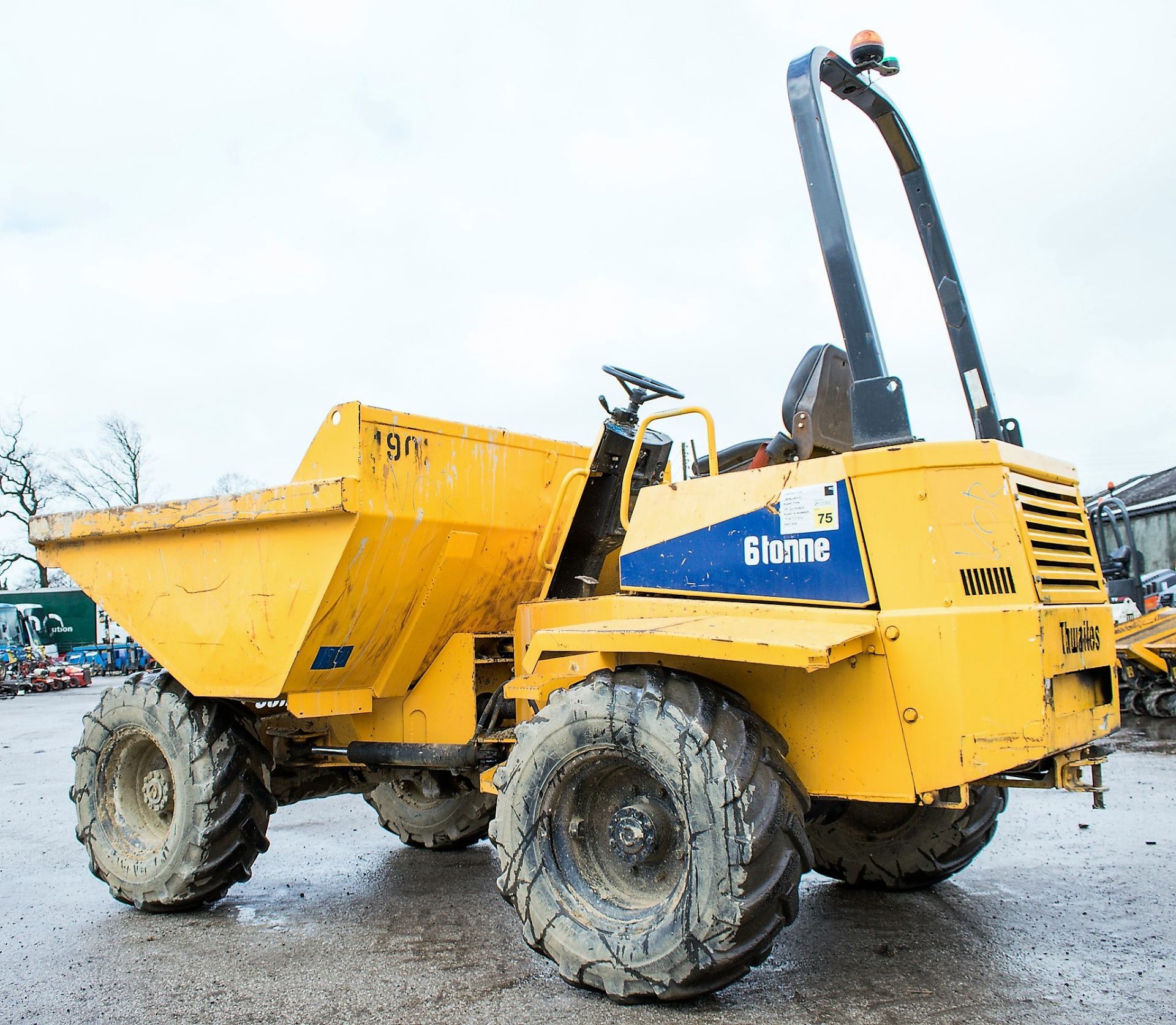 Thwaites 6 tonne straight skip dumper Year: 2005 S/N: A7266 Recorded Hours: 2935 ** Steering ram - Image 3 of 11