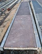 Aluminium staging board approximately 14 ft long 33130378