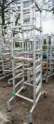 Aluminium scaffold tower ** As photographed may have missing/damaged parts **