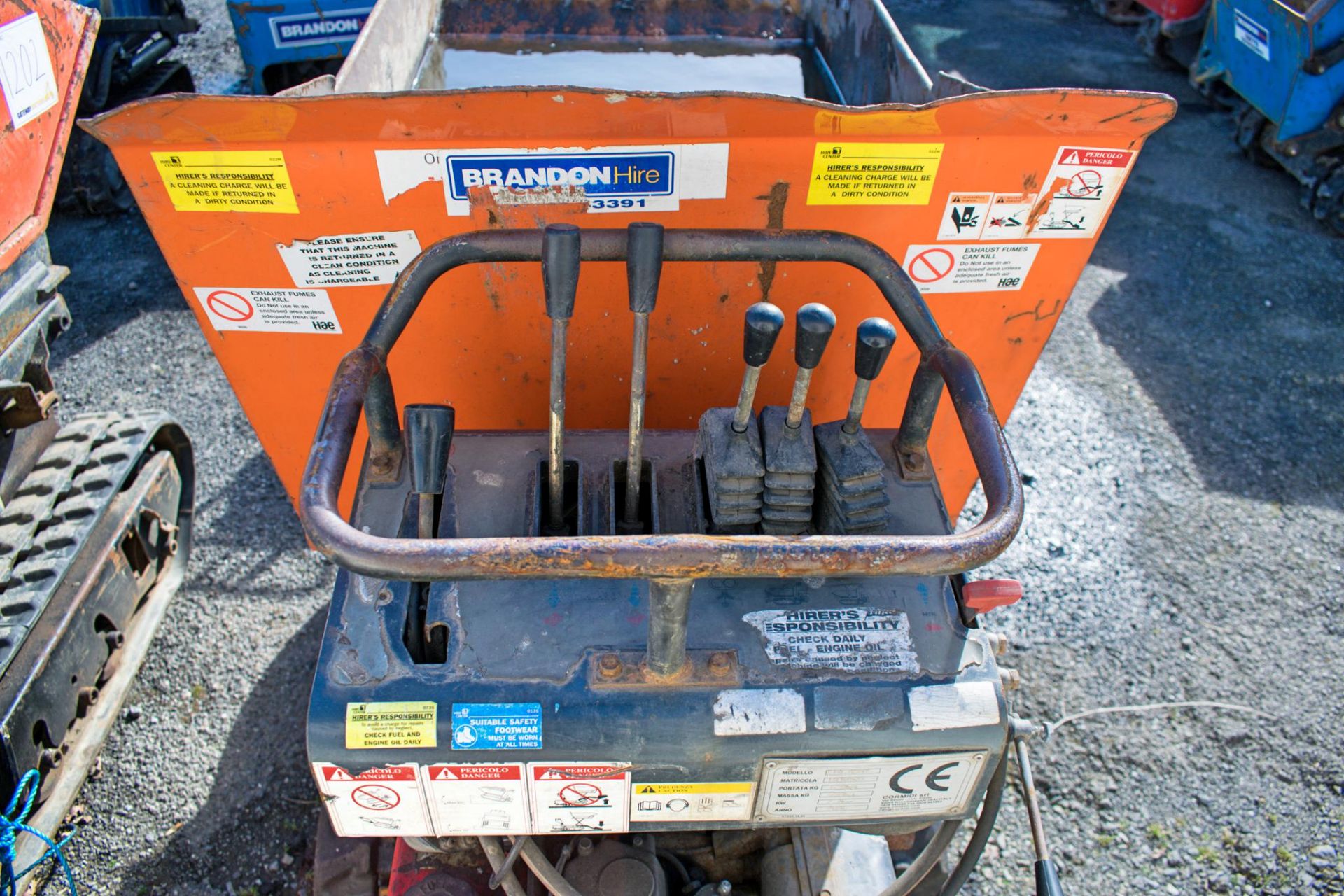 Cormidi C10.65 HT diesel driven hi-tip walk behind rubber tracked dumper Year: 2006 S/N: - Image 6 of 6