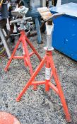 Pair of Ridgid pipe roller stands
