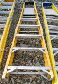 6 tread glass fibre framed step ladder WOOXAF79