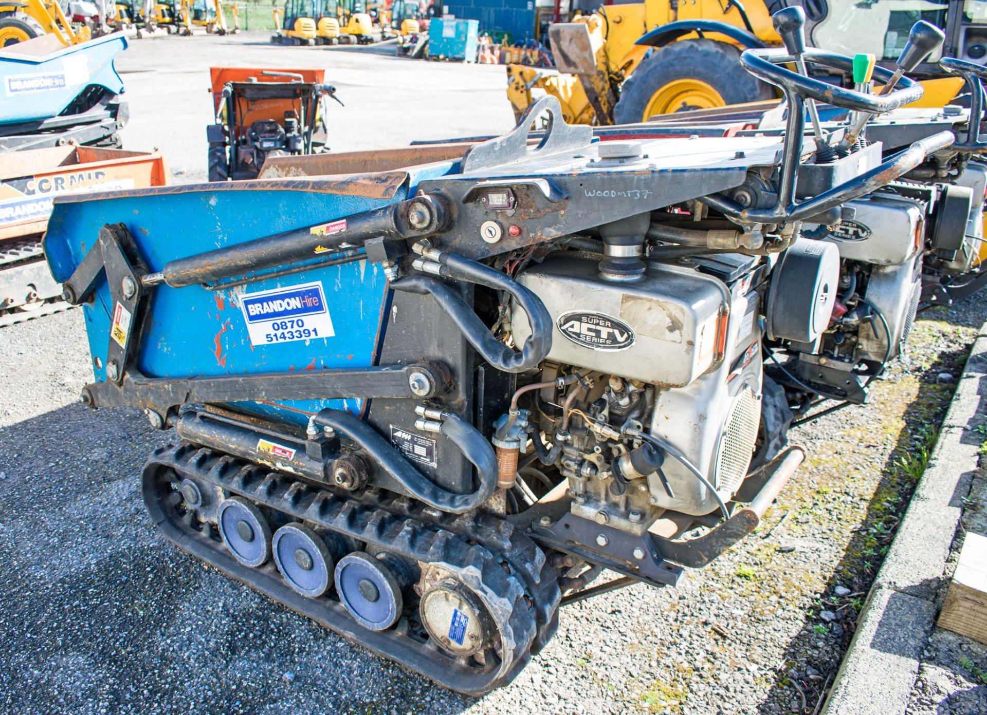 TCP HT500 diesel driven hi-tip walk behind tracked dumper Year: 2004 S/N: B1554 MT37 - Image 3 of 6