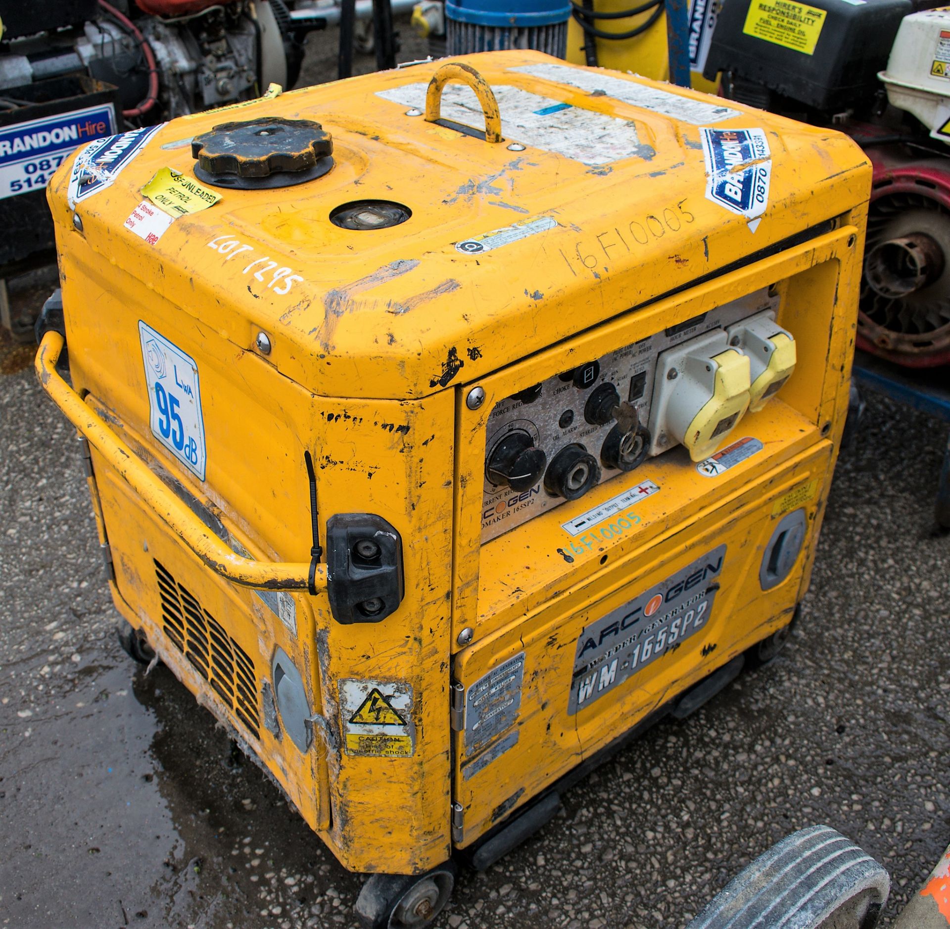 Arcgen WM165 petrol driven welder generator 16F10005