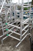 Aluminium scaffold tower ** As photographed may have missing/damaged parts **