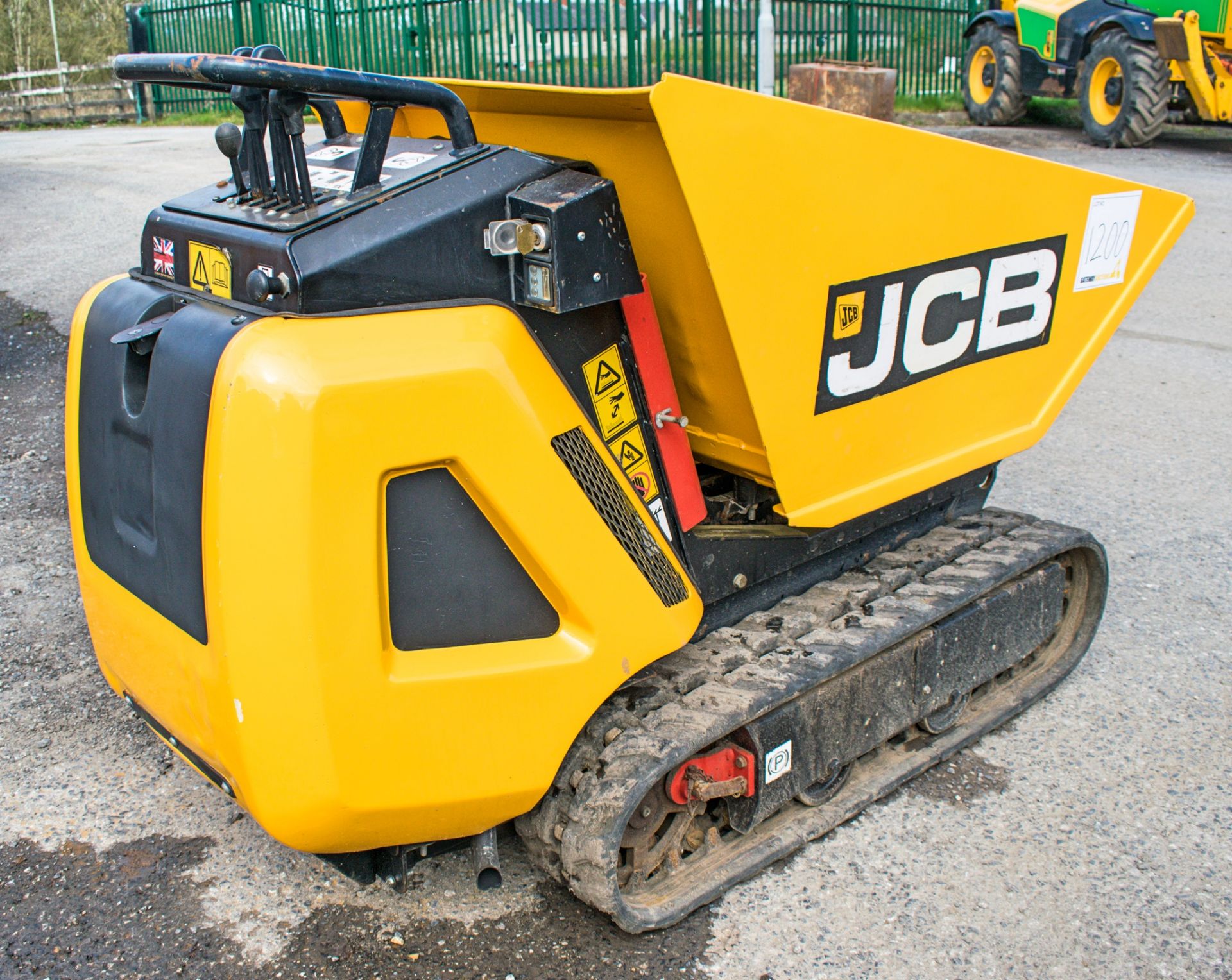 JCB HTD-5 Dumpster 500 kg diesel driven tracked walk behind hi tip dumper Year: 2015 S/N: 1593323 - Image 4 of 7