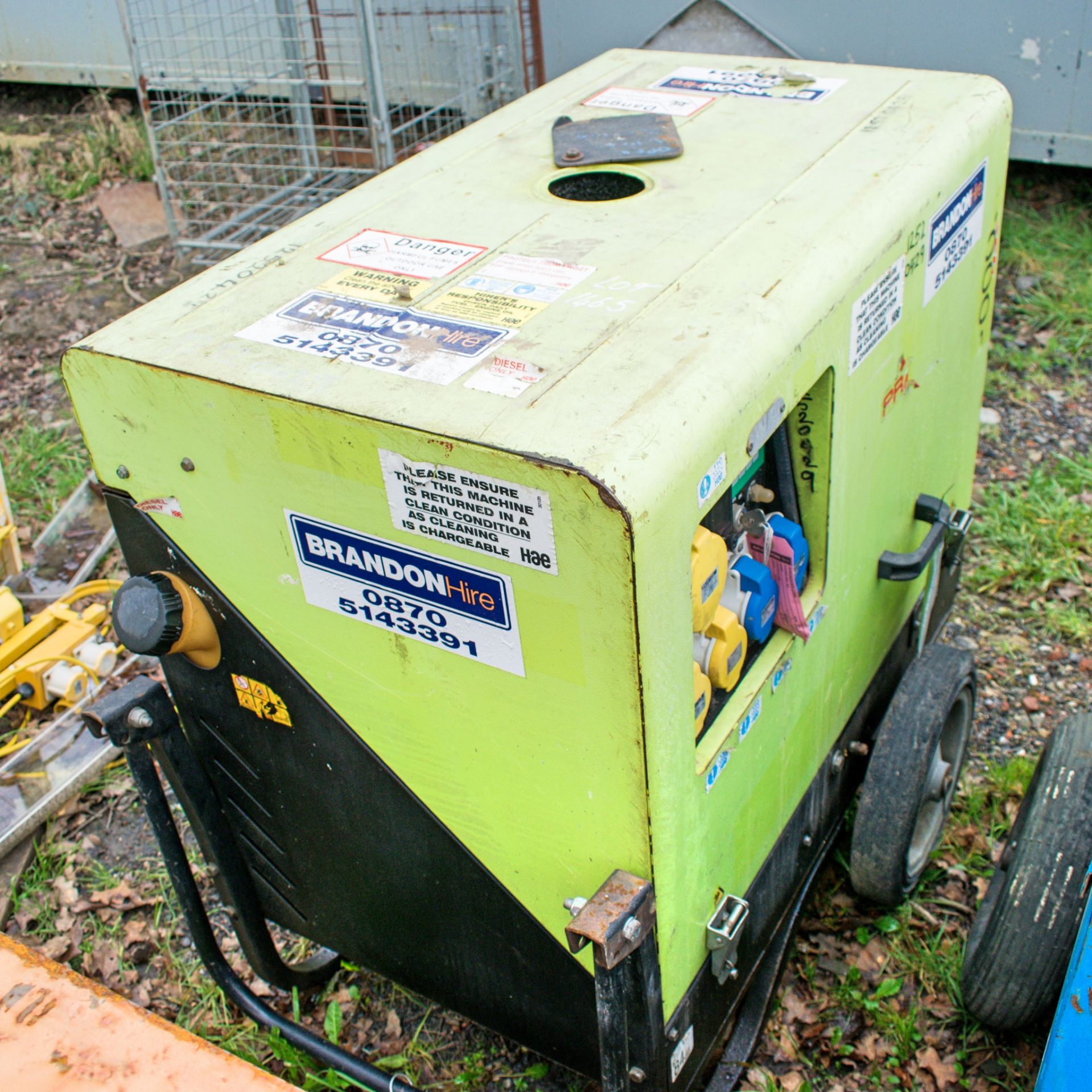 Pramac 6 kva diesel driven generator 12520429