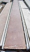 Aluminium staging board approximately 15 ft long 33050329
