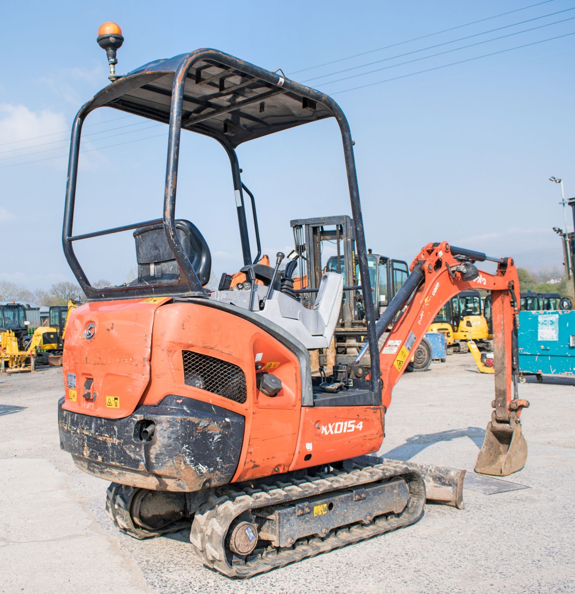 Kubota KX015.4 1.5 tonne rubber tracked excavator Year: 2011 S/N: 55648 Recorded Hours: 2722 - Bild 4 aus 12