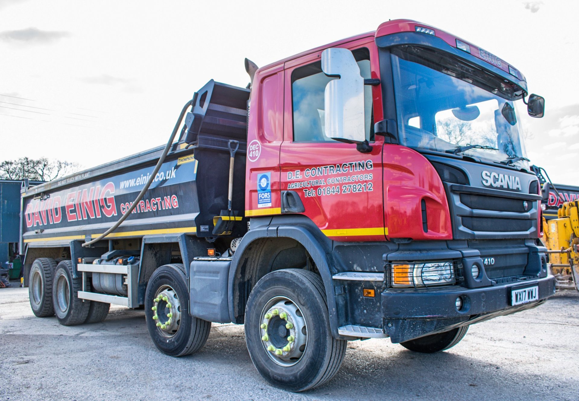 Scania P410 P-SRS C-Class 8 wheel 32 tonne tipper lorry Registration Number: WX17 WWJ Date of - Bild 2 aus 12