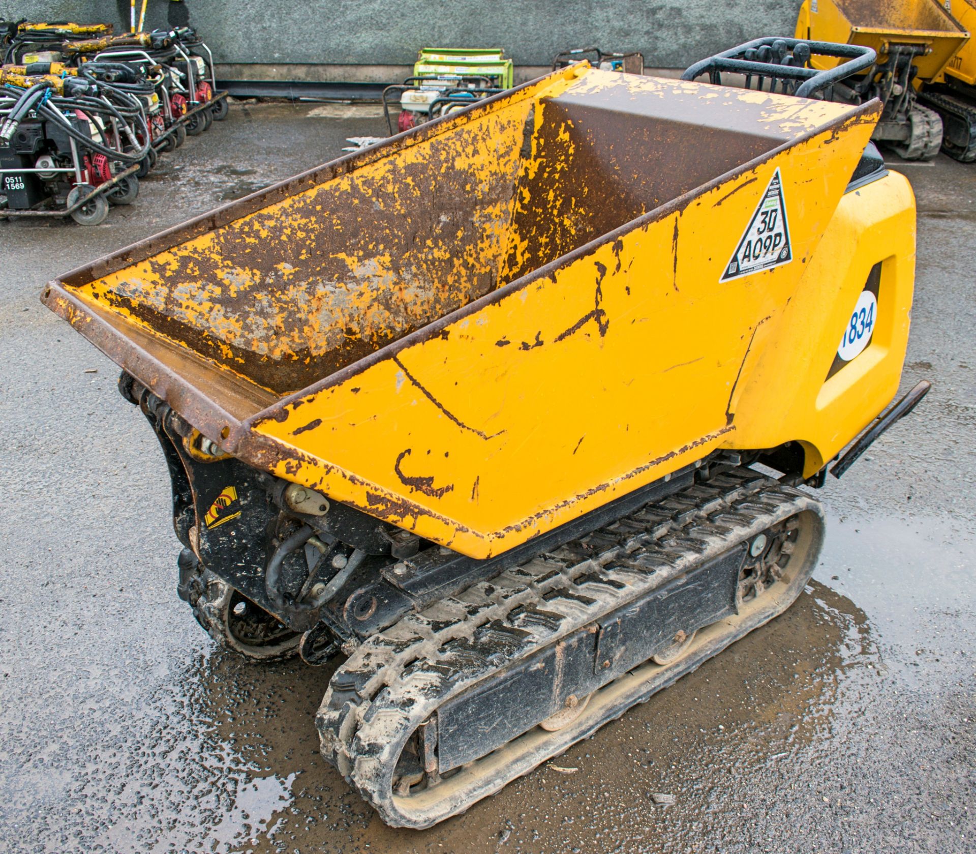 JCB HTD-5 diesel driven rubber tracked Hi-Tip pedestrian dumper Year: 2016 S/N: 1593644 1834