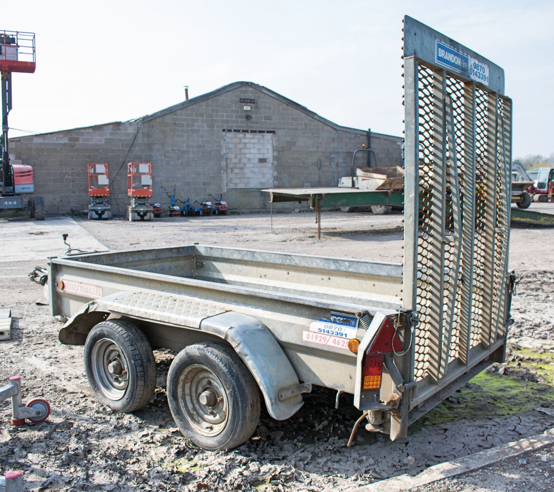 Wessex 8 ft x 4 ft tandem axle plant trailer 290 - Bild 2 aus 2