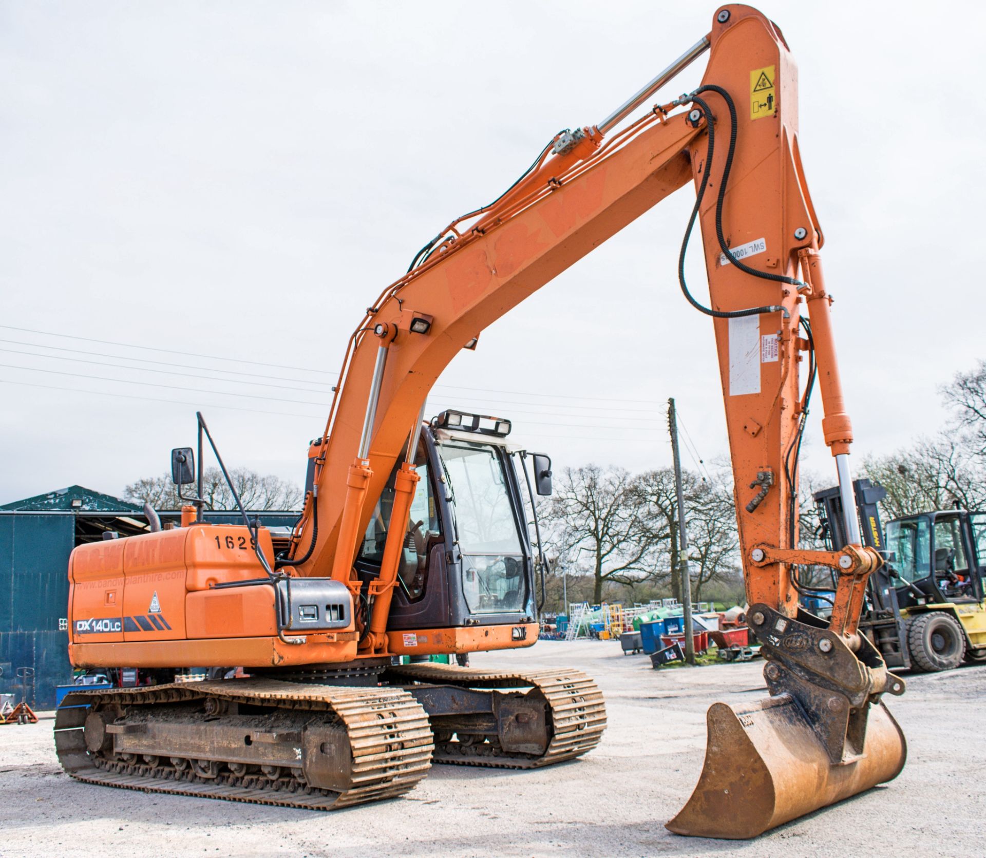 Doosan DX140LC 14 tonne steel tracked excavator Year: S/N: 50792 Recorded Hours: 89336 (Clock - Bild 2 aus 13