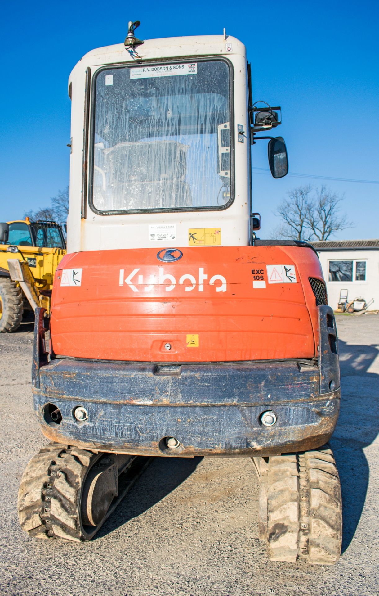 Kubota KX61-3 2.6 tonne rubber tracked excavator Year: 2012 S/N: 79214 Recorded Hours: 3253 blade, - Image 6 of 12